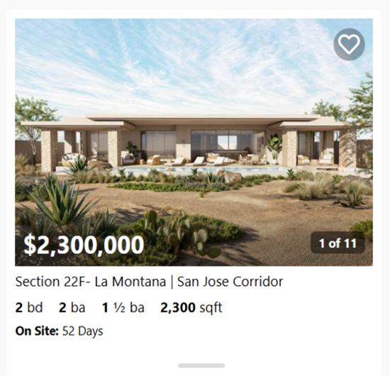 Section 22F- La Montana | San Jose Corridor | Querencia Homes For Sale