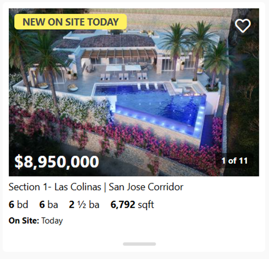 Section 1- Las Colinas | San Jose Corridor | Querencia Homes For Sale