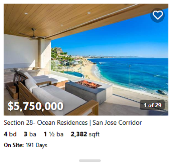 Elegant Querencia estate with manicured landscaping and a panoramic view of the Sea of Cortez